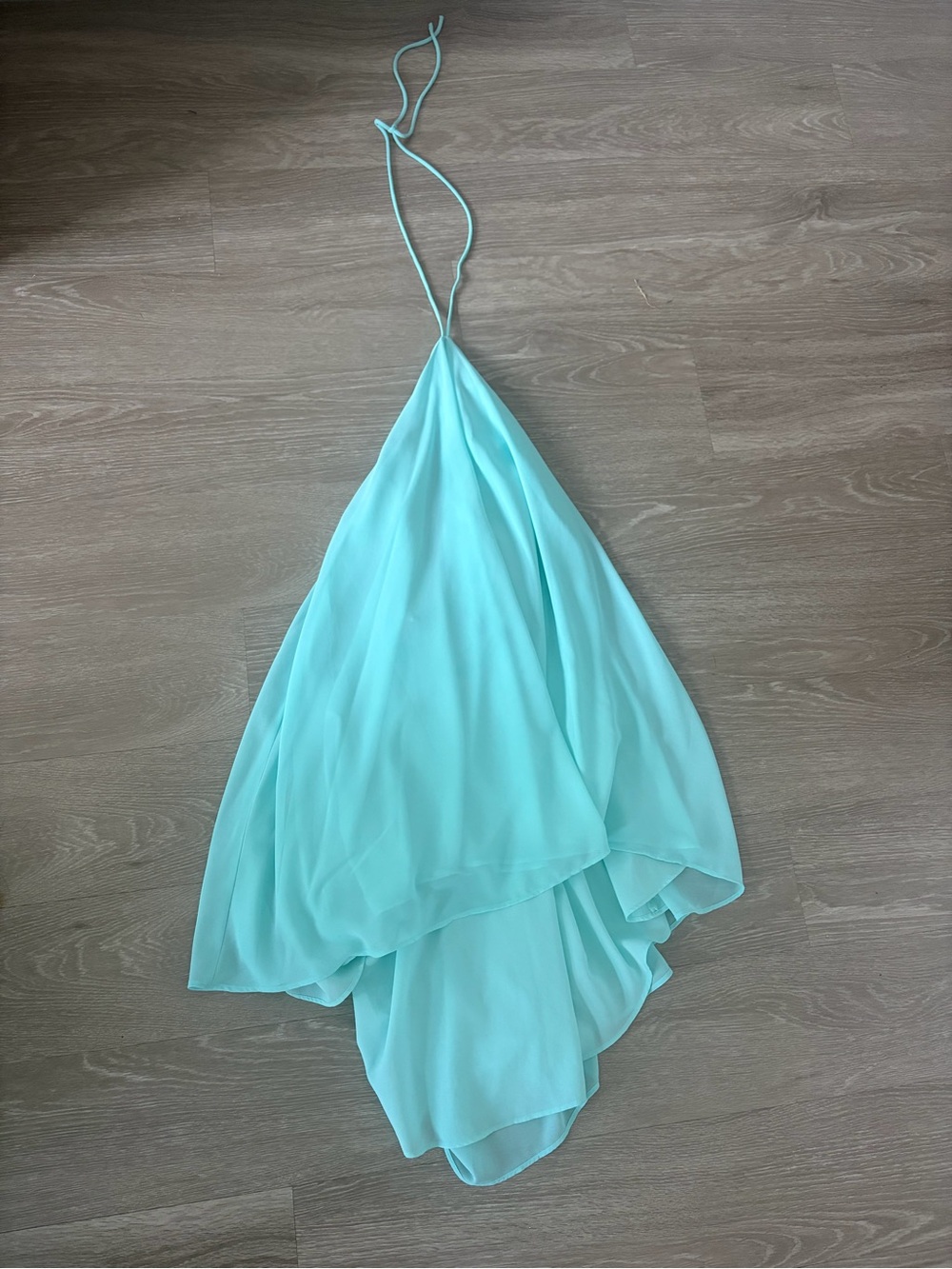 Fashion Nova Mint Strapless Chiffon Mini Dress - Picture 4 of 6